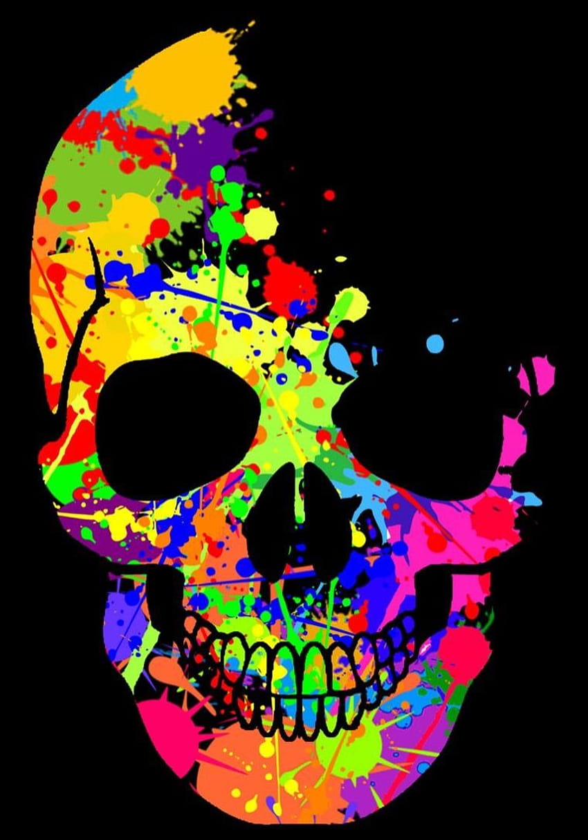 Psychedelic Skull, trippy skeleton HD phone wallpaper | Pxfuel