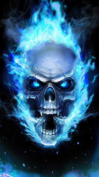 Blue Fire Skull Live Wallpaper  APK Download for Android  Aptoide