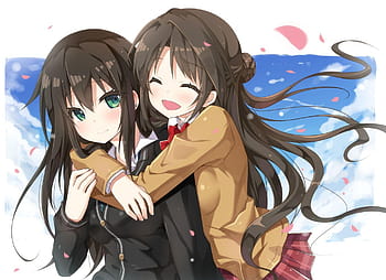 Anime Friends GIF - Anime Friends Hug - Discover & Share GIFs