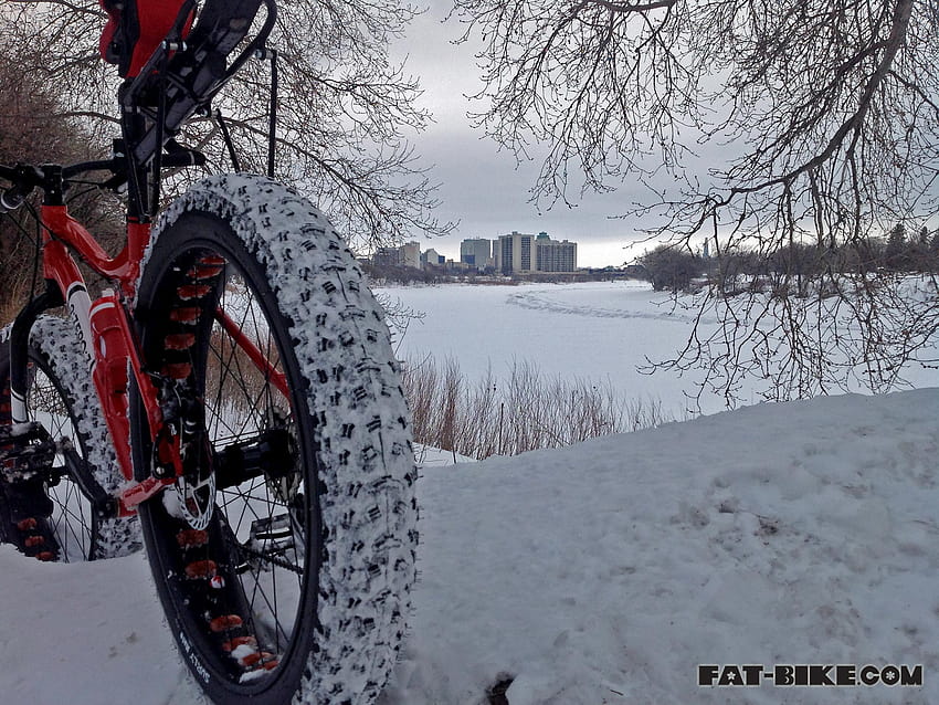 Wednesday – Winter in Winnipeg, bike winter HD wallpaper