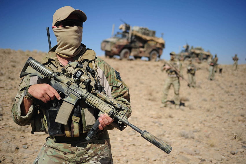 Forças especiais australianas, soldados australianos papel de parede HD