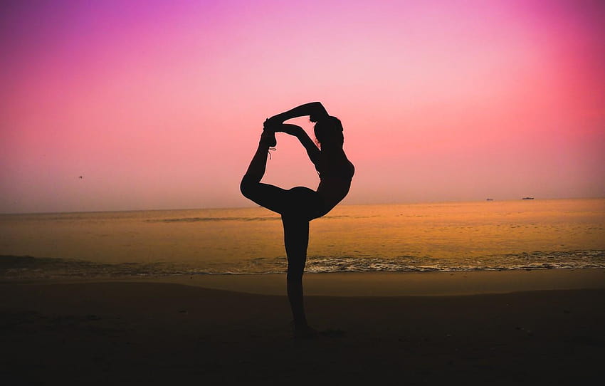 Yoga Poses Sunset A 3d Woman Performing Serene Pose Amidst Beautiful  Landscape Backgrounds | JPG Free Download - Pikbest