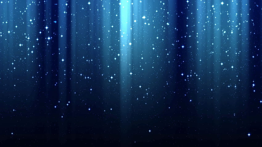 Empty dark blue backgrounds with rays of light, sparkles, night, starry background HD wallpaper