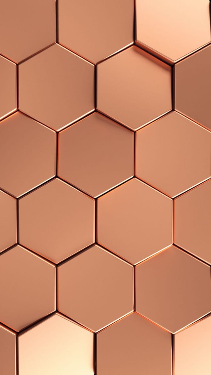 Crown Diamond Fractal Copper Wallpaper | Dunelm
