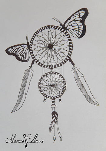 Picture Download Hard Drawing Dream Catcher - Dream Catcher Spine Tattoo,  HD Png Download - 2048x2732(#1162019) - PngFind
