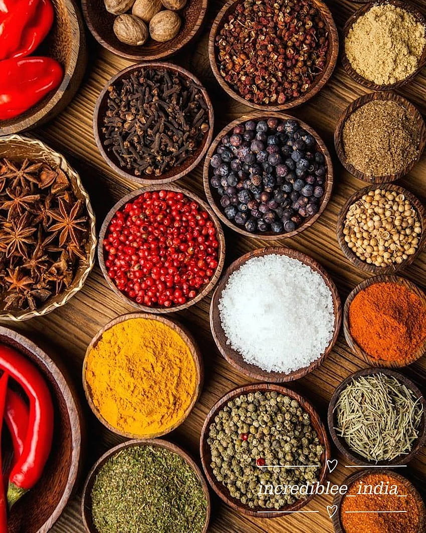 Lebensmittel, Gewürze und Kräuterspinterest, indische Gewürze HD-Handy-Hintergrundbild
