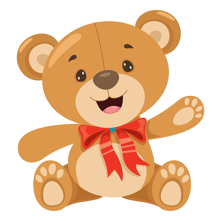 Little Funny Teddy Bear Cartoon 2725176 Arte vectorial en Vecteezy fondo de pantalla del teléfono