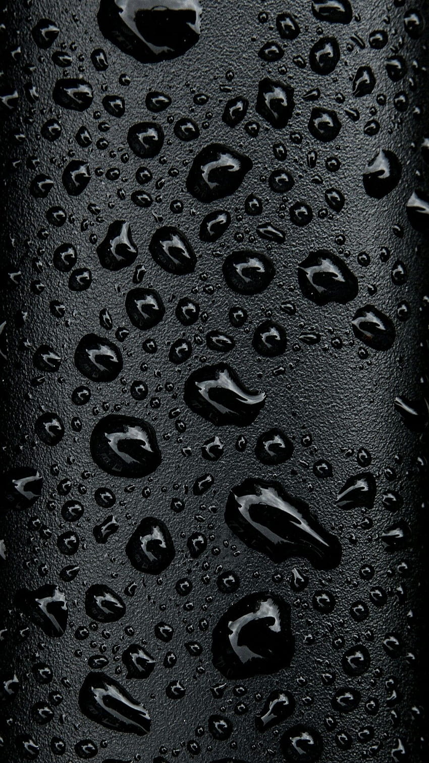 電話用の黒い水滴、水滴がモールディングされた画面 HD電話の壁紙