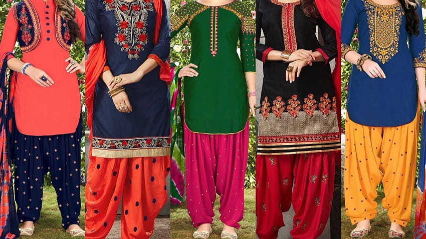 Top 20 Panjabi Patiyala Salwar Kameez/suits/kurta/kurti Designs 2020 ||  Panjabi Dresses Designs - YouTube