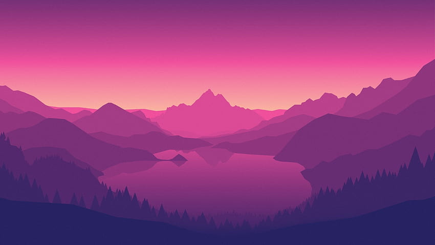 Minimalistischer, violetter PC HD-Hintergrundbild