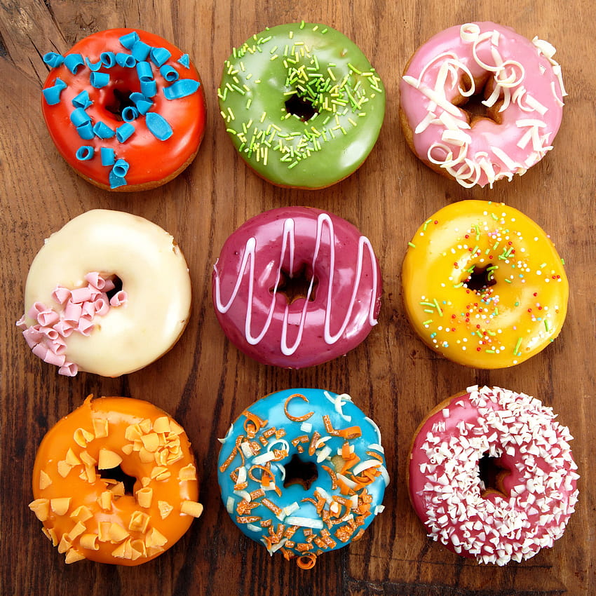 Food Donuts Design Pastry Icing sugar, doughnut HD phone wallpaper