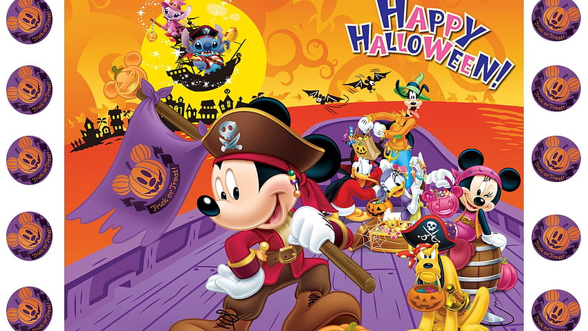 Disney Halloween Backgrounds, mickey mouse happy halloween HD wallpaper