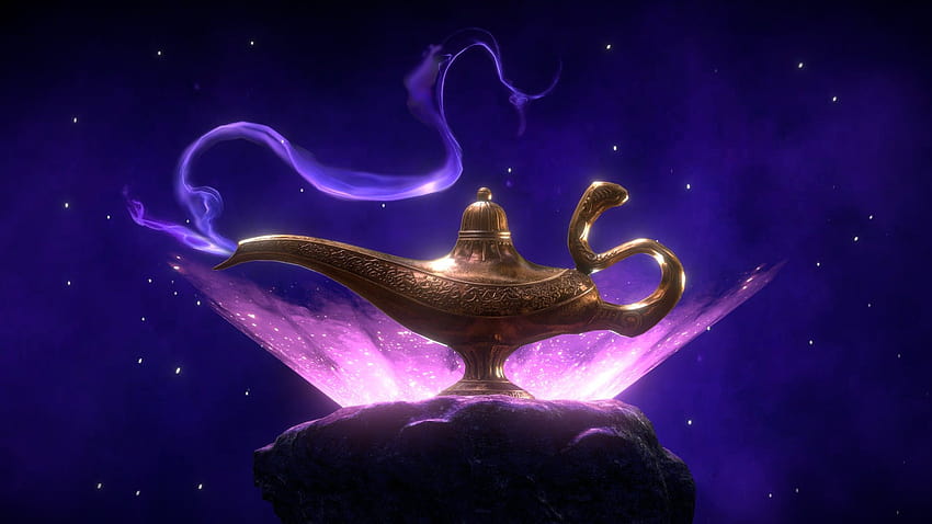 Lámpara mágica de Aladino, lámpara de aladino fondo de pantalla