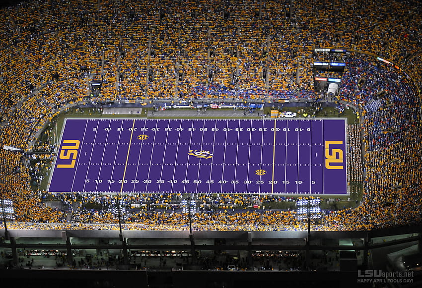 Стадион Тайгър ще включва Purple Field Turf през '10, lsu tigers HD тапет