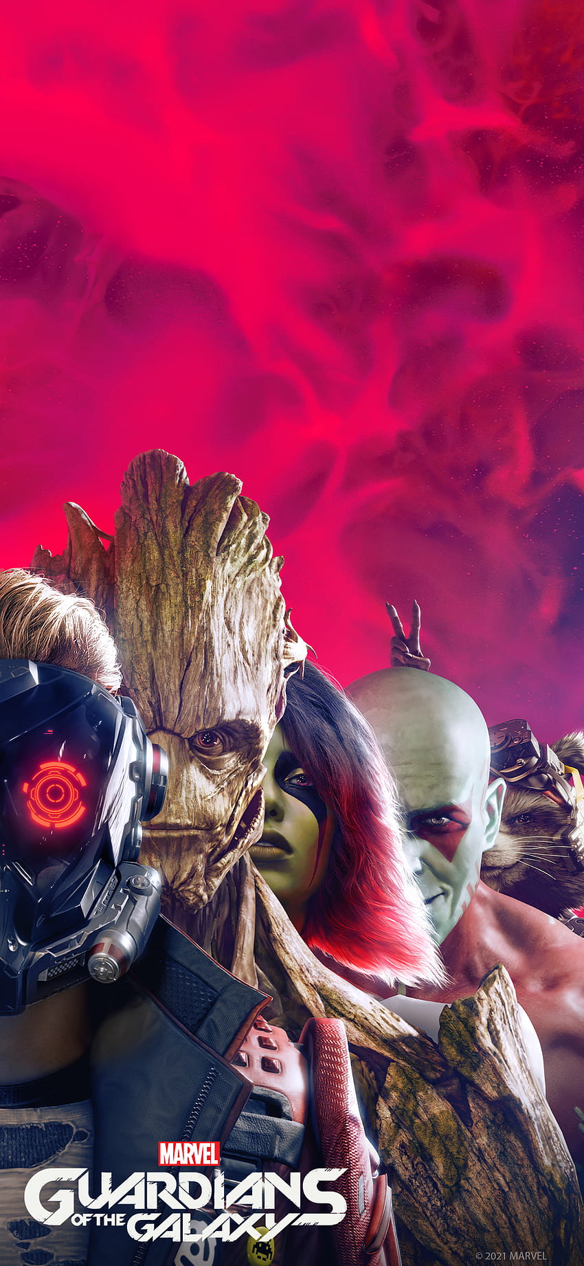 เกม Marvel's Guardians of the Galaxy สตาร์ลอร์ดผู้พิทักษ์คนแรก วอลล์เปเปอร์โทรศัพท์ HD