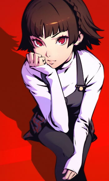 Person, Persona 5, Brown Hair, Girl, Makoto Niijima, Pink Eyes, Short Hair,  HD wallpaper | Peakpx