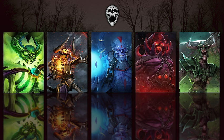 Spooky Scary Skeletons : DotA2 HD wallpaper