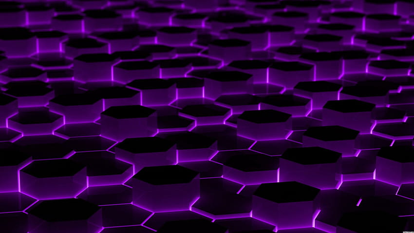 Purple hexagon., purple hexagons HD wallpaper