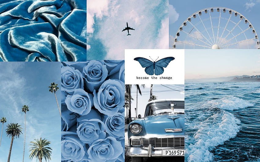 Desktop Wallpaper Blue Aesthetic Collage Lupon Gov Ph