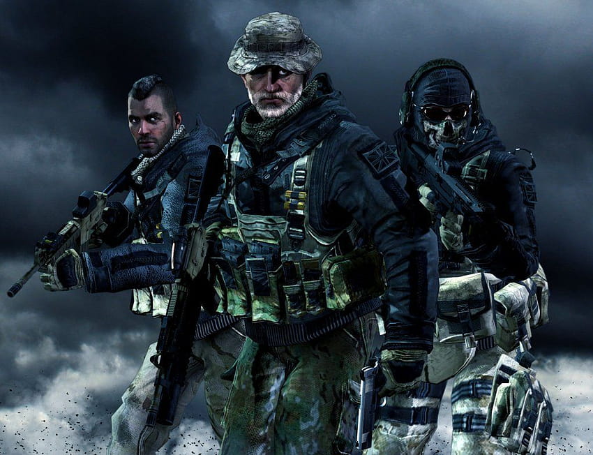 Model: Captain „Soap“ MacTavish Game: Call of Duty: Modern Warfare, call of duty perang modern harga john Wallpaper HD