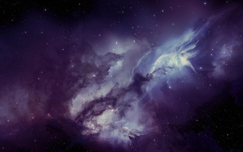 Super Nova Space Galaxy Nebula Stars en color púrpura fondo de pantalla