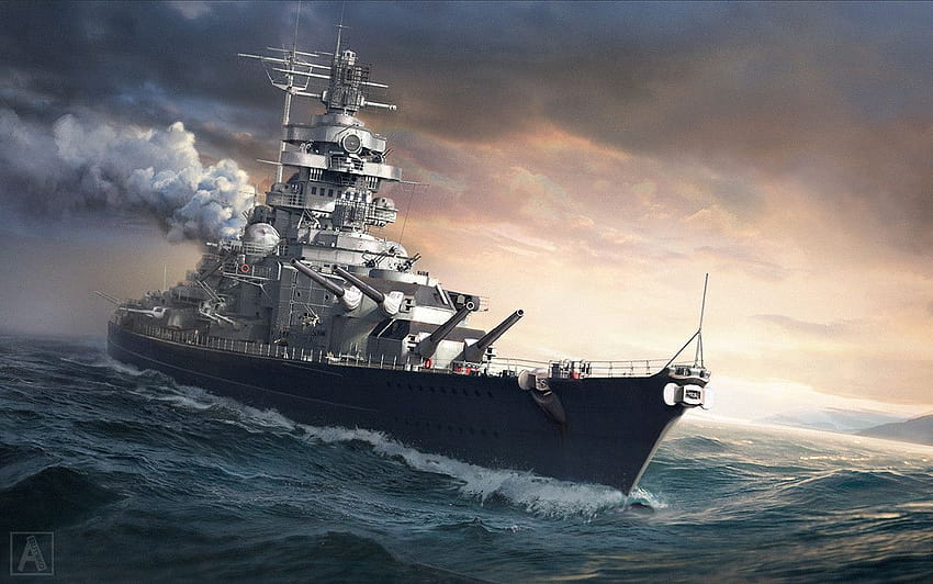 420 idées de cuirassés allemands Bismarck & Tirpitz en 2021, cuirassé allemand tirpitz Fond d'écran HD