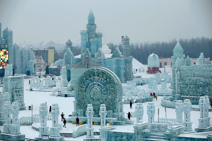 Harbin International Ice And Snow Sculpture Festival 26908, ice sculpture HD wallpaper
