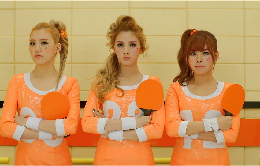 music, Girls, three, dolls, Orange Caramel for HD wallpaper