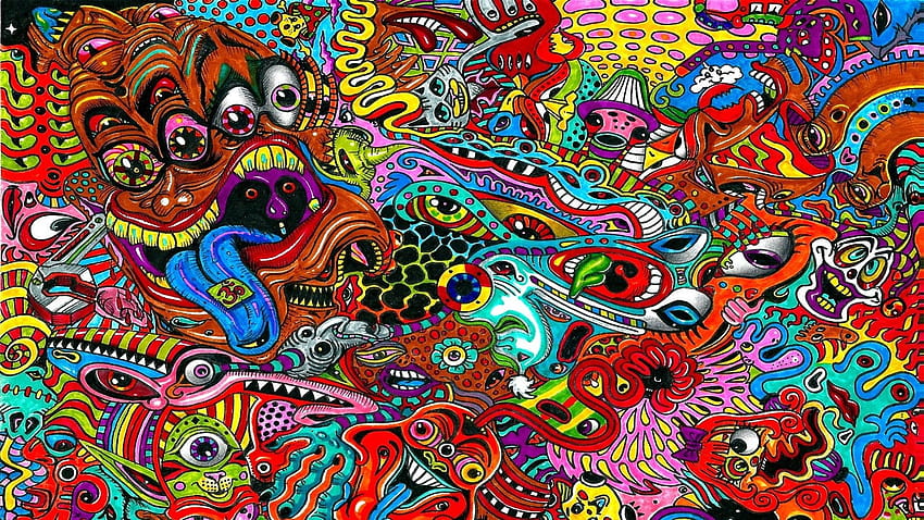Trippy posted by Sarah ...cute, psychedelic aesthetic HD wallpaper | Pxfuel
