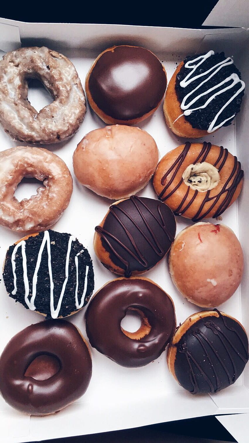 Ästhetische Donuts, Dunkin-Ästhetik HD-Handy-Hintergrundbild
