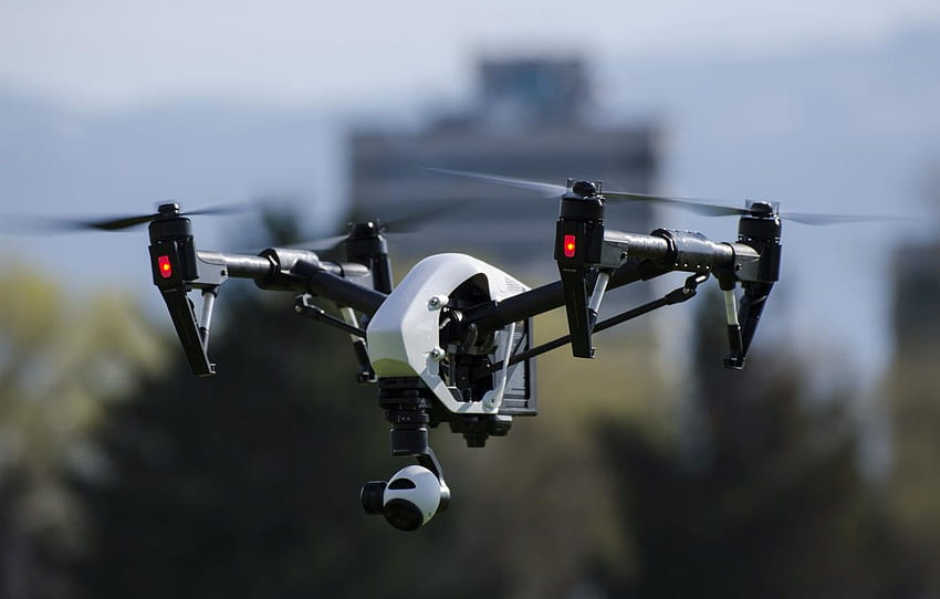 voo, drone, drone, quadcopter , seção авиация papel de parede HD