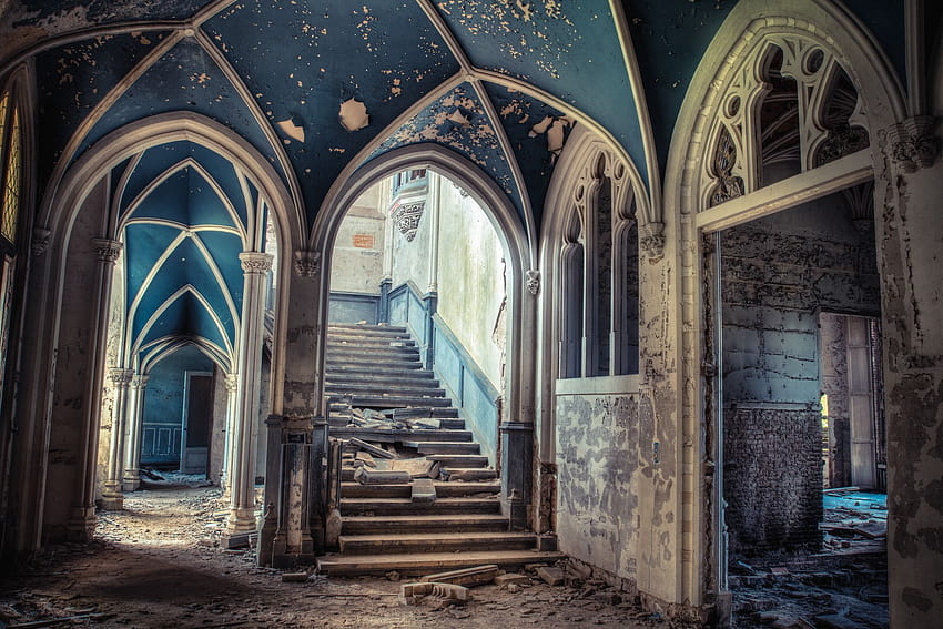 Abandoned mansion and, anime mansion HD wallpaper | Pxfuel