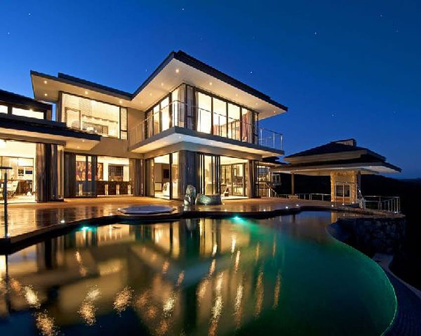 2 Best Beautiful Houses, rich houses HD wallpaper