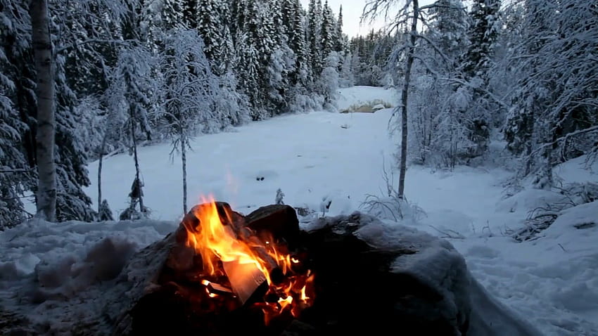 6 Campfire : , na PC i urządzenia mobilne, zimowe ognisko Tapeta HD