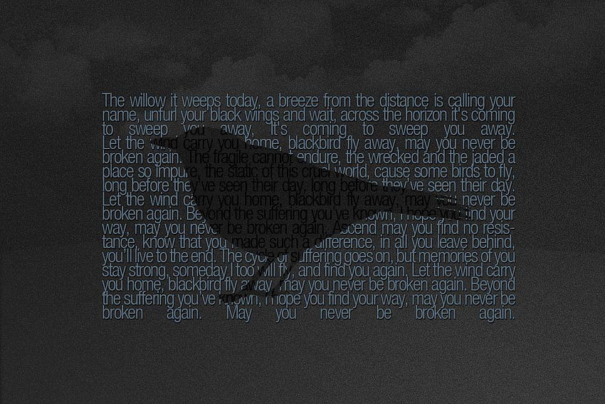 Blackbird von Byrney, Amsel von Alter Bridge HD-Hintergrundbild