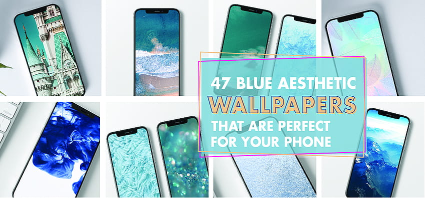 47 Blue Aesthetic Backgrounds That Are Perfect For Your Phone, all blue ...