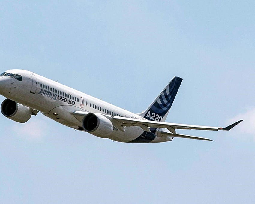 Airbus starts work on A220 assembly line six months after Bombardier, airbus a220 HD wallpaper
