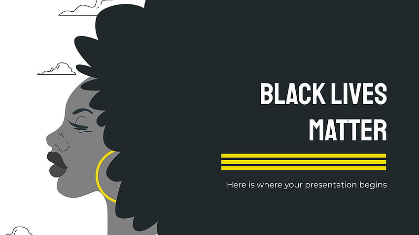 Black Lives Matter Tema de Google Slides y plantilla de PowerPoint, los derechos de las mujeres importan fondo de pantalla