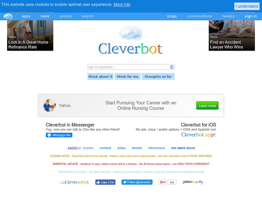 Concorrenti, entrate, numero di dipendenti, finanziamenti, acquisizioni e notizie di Cleverbot Sfondo HD
