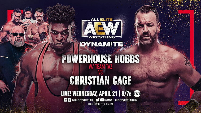 ผลลัพธ์ของ AEW Dynamite: Christian Cage เอาชนะ Powerhouse Hobbs ด้วย The Killswitch, wwe christian Cage วอลล์เปเปอร์ HD