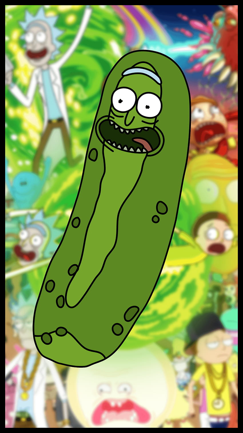 Did A Pickle Rick Phone, rick and morty phone HD phone wallpaper