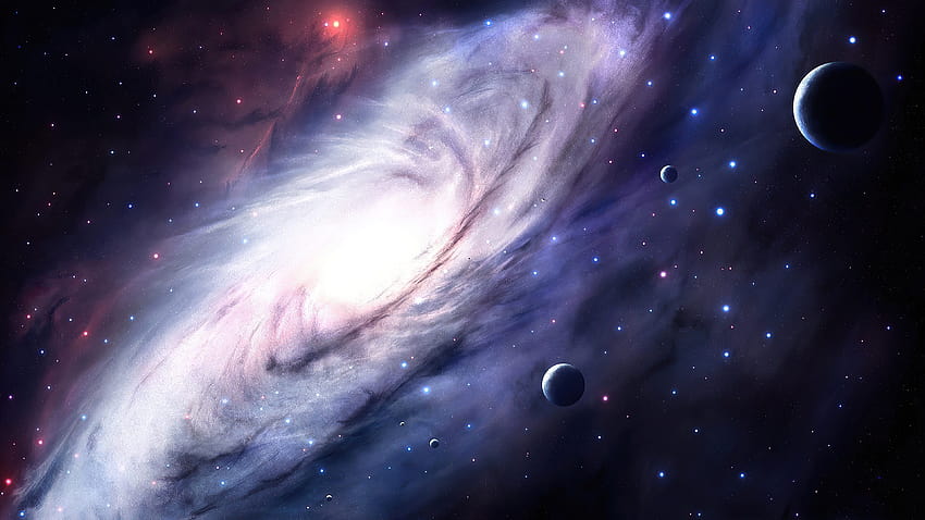 กาแล็กซีศิลปะอวกาศ จักรวาลดิจิทัล พื้นหลัง และประกอบอวกาศ วอลล์เปเปอร์ HD