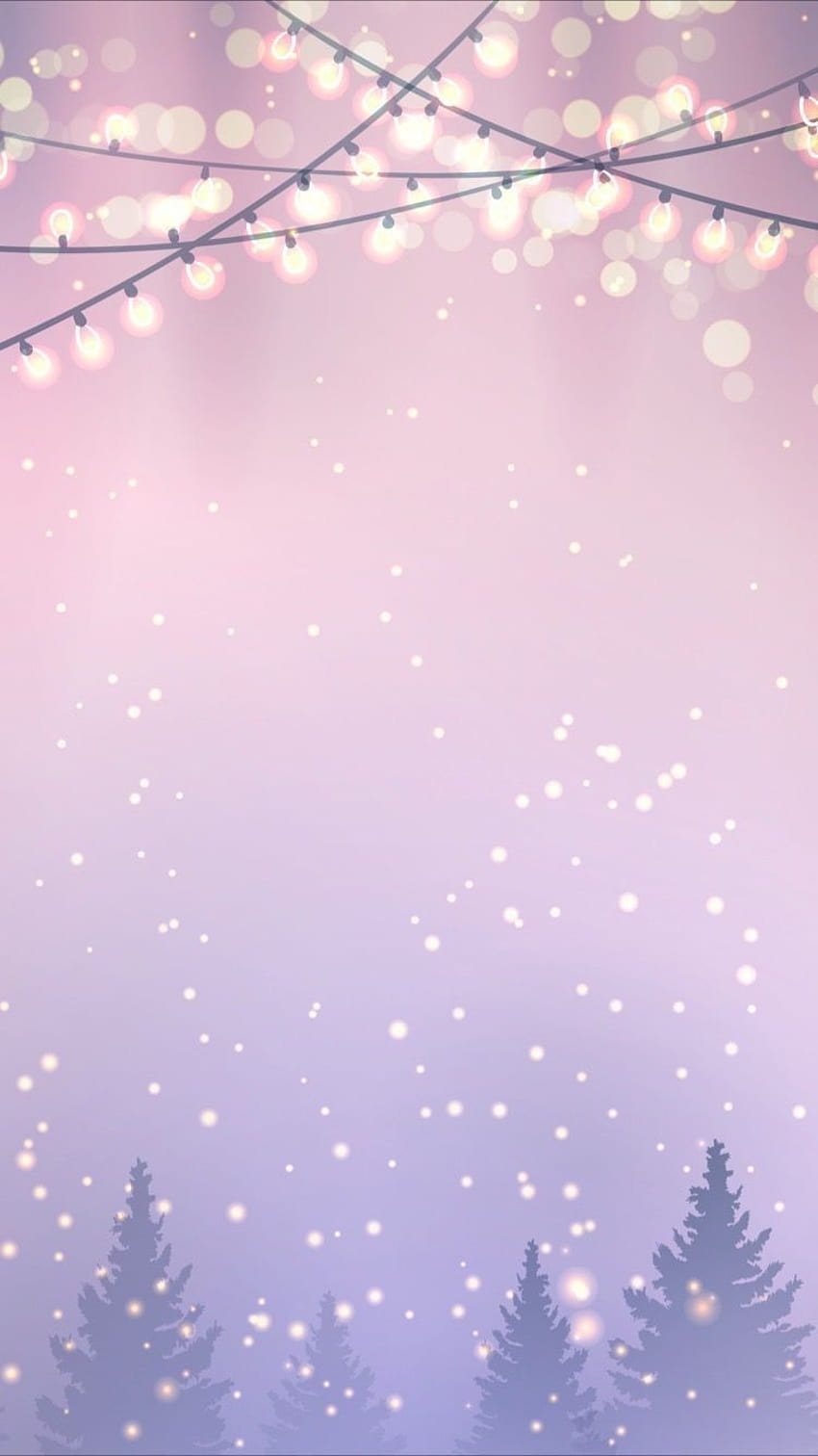 Pastel Pink Winter, pastel new year HD phone wallpaper