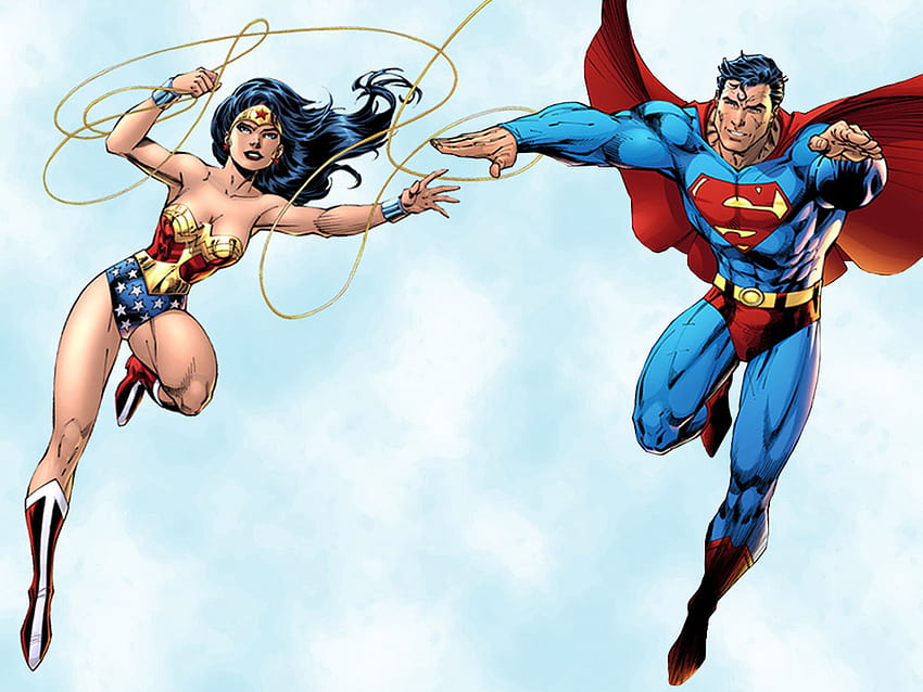 Superman & Wonder Woman, Supermann und Wunderfrau HD-Hintergrundbild