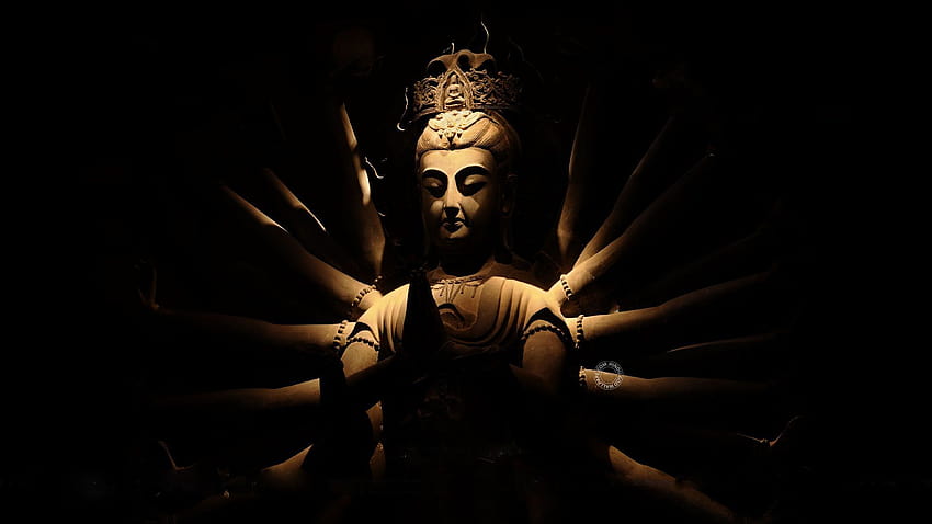 Gautama Buda en blanco y negro, dios Buda fondo de pantalla