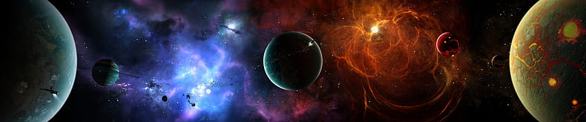 4480x1080, Weltraum, astronomisches Objekt, Atmosphäre, Weltraum, Universum HD-Hintergrundbild