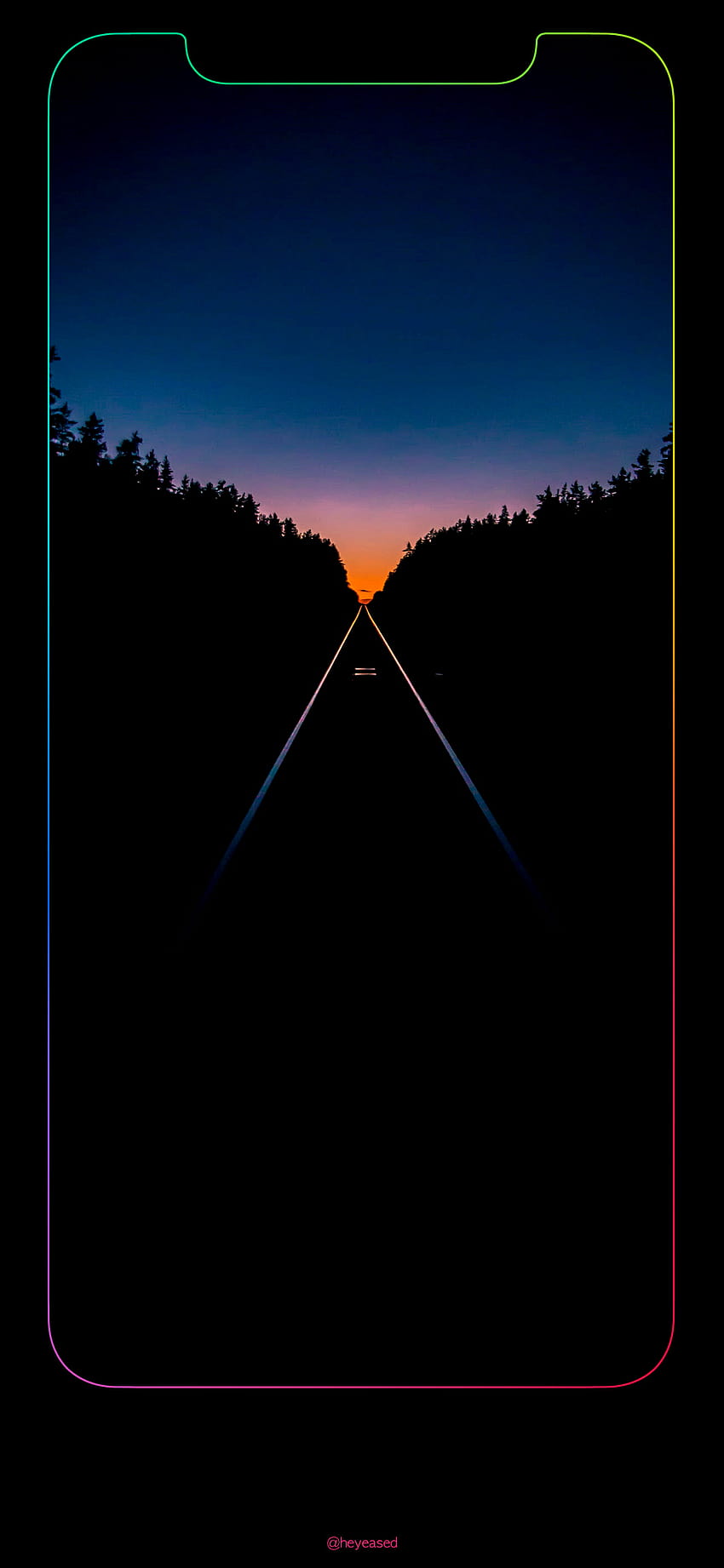 Iphone Xs Max Rainbow Border, iphone xs max border HD phone wallpaper
