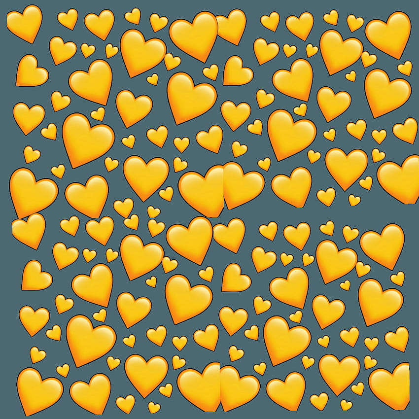 Heart Emoji, yellow emoji HD phone wallpaper