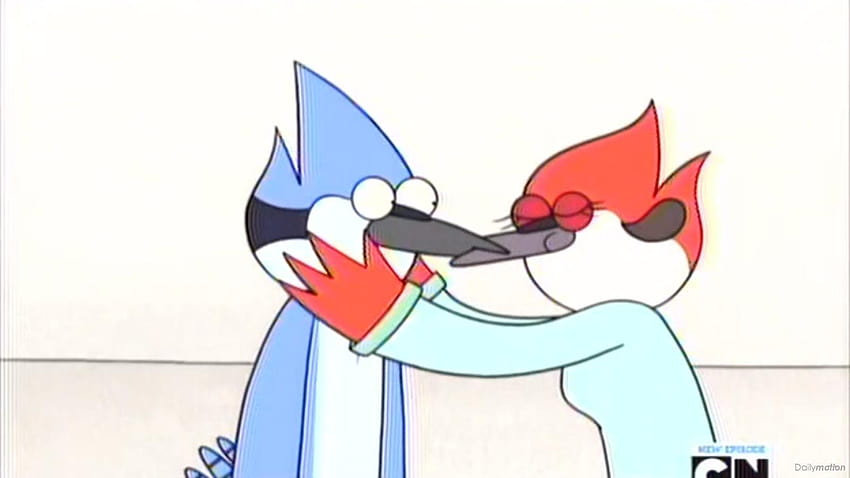 Regular Show Mordecai and Margaret Kiss by ZapperPwnds, rigby and mordecai HD wallpaper