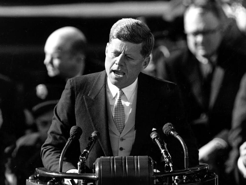 Erinnerung an JFK: Sehen Sie sich seine Antrittsrede und seinen demokratischen John F. Kennedy an HD-Hintergrundbild